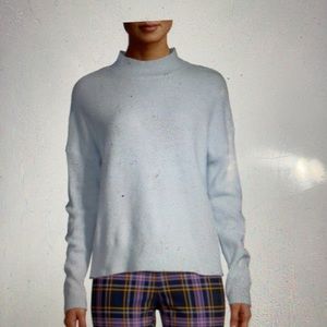 Time and try drop shoulder mock neck pullover